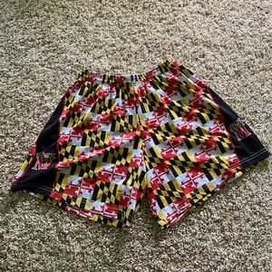 Women’s maryland flag athletic shorts